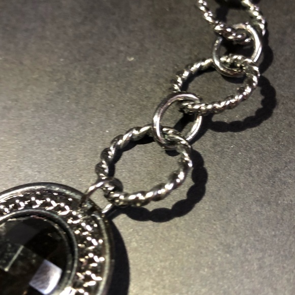 Black Sparkly Statement Necklace NWOT - Picture 8 of 12